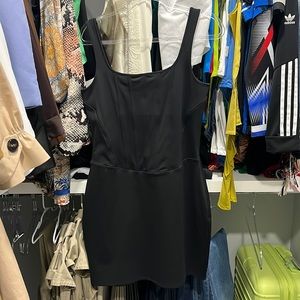 Express Body Contour Scoop Neck Corset Mini Dress